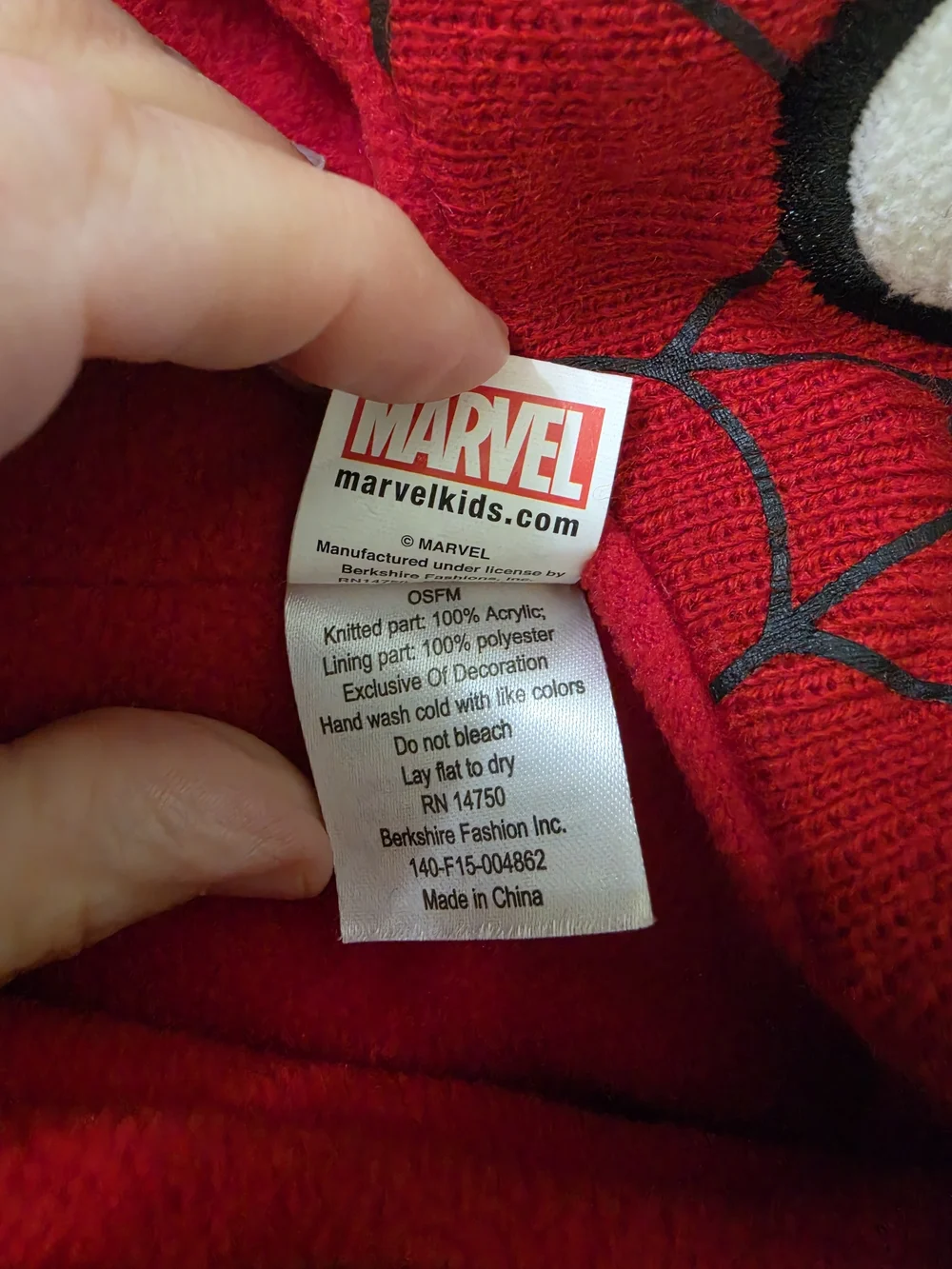 Marvel soft knit